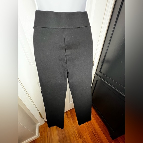 Loft Women's Small Black Pull On Straight Leg Ankle Crop Pants Ponte Stretch S - Picture 4 of 14